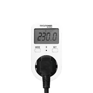 Liczniki energii elektrycznej - RealPower EM-1 Energiemessgerät licznik kosztów zużycia energii elektrycznej Prąd przemienny - miniaturka - grafika 1