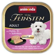Mokra karma dla psów - animonda Vom Feinsten Adult 22 x 150 g Kurczak, jajko i szynka z nadzieniem - miniaturka - grafika 1