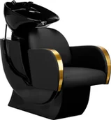 Myjki fryzjerskie - Activeshop Gabbiano myjnia fryzjerska Malaga złoto czarna - miniaturka - grafika 1