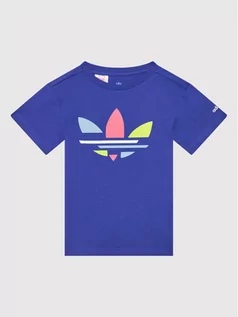 Koszulki dla chłopców - Adidas T-Shirt adicolor Tee H14152 Niebieski Regular Fit - grafika 1