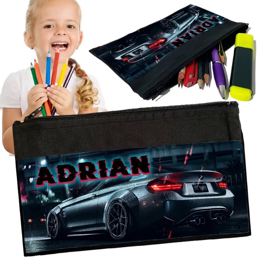 Personalizowany Piórnik BMW M PAKIET - Saszetka Nadruk imienia Prezent