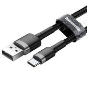 Kable USB - Baseus Kabel Cafule USB-C 3A 0.5M grey black CATKLF-AG1 - miniaturka - grafika 1