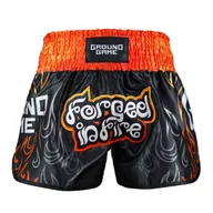 Kimona, stroje i obuwie - Spodenki Muay Thai Ground Game Flames - miniaturka - grafika 1