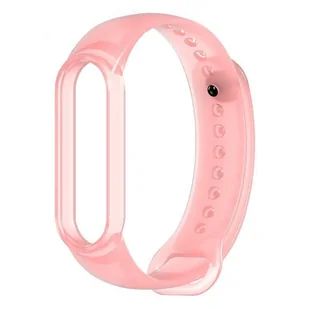 Hurtel Zamienna silikonowa opaska pasek do Xiaomi Mi Band 5 różowy - Akcesoria do smartwatchy - miniaturka - grafika 1