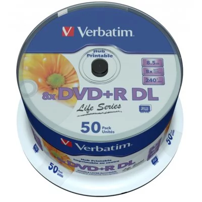 Verbatim Dysk DVD+R 8.5GB Double Layer 8x 50 szt. 97693