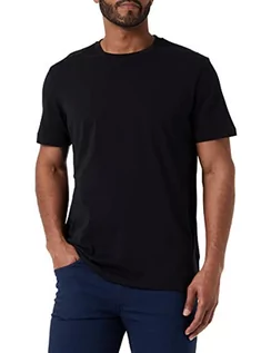 Koszulki męskie - Geox Męski t-shirt, czarny, M, czarny, M - grafika 1