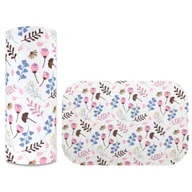 Pieluchy - Ega Kids Pieluszka Tetrowa Wzorzysta 1 szt. 70x80 cm Łąka Różowa - miniaturka - grafika 1