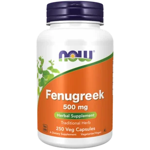 Now Foods Foods FOODS Fenugreek (Kozieradka) 500mg 250 kaps.vege NW439 - Witaminy i minerały - miniaturka - grafika 1