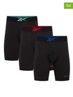 Majtki męskie - Reebok Bokserki (3 pary) "Placer" w kolorze czarnym - miniaturka - grafika 1