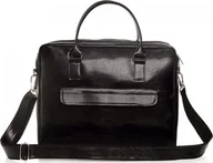 Teczki i aktówki - Solome SKÓRZANA TORBA NA LAPTOP SOLOME CZARNA 17" - miniaturka - grafika 1