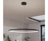 Lampy sufitowe - Eglo 901637 - LED Żyrandol ściemnialny na lince PARRUTA LED/40W/230V czarny + pilot - miniaturka - grafika 1
