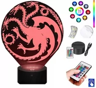 Lampy stojące - Lampka Nocna Gra o Tron Ród Smoka 16 LED PLEXIDO - miniaturka - grafika 1