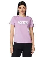 Koszulki i topy damskie - Vans Damska koszulka Drop V Ss Crew-b, Lawenda Zioło, S - miniaturka - grafika 1