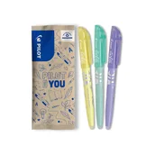 Zakreślacze - Zestaw wymazywalny zakreślacz PILOT Frixion Soft pastelowe mix kolorów zielony fioletowy żółty - miniaturka - grafika 1