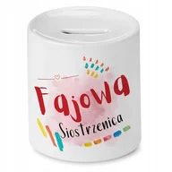 Skarbonki - Skarbonka Dla Siostrzenicy na Urodziny na Prezent z Nadrukiem ze Zdjęciem + Opakowanie na prezent (wzór 01) - miniaturka - grafika 1