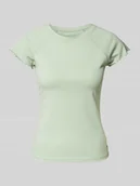 Koszulki i topy damskie - T-shirt o kroju regular fit z mieszanki bawełny - miniaturka - grafika 1