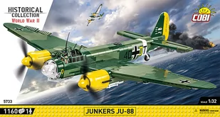 Cobi Samolot Myśliwski Bombowiec WWII  JUNKERS JU-88 1130 KL. - Klocki - miniaturka - grafika 1