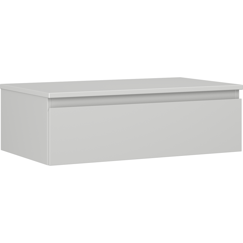 Mexen Orio szafka łazienkowa podumywalkowa 80 cm z blatem, 1 szuflada, szara mat - 91A10-08023-1-BFC62
