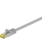Patchcordy - Goobay Kabel Sieciowy RJ45 91567 S/FTP CAT 7 0.25 m Szary - miniaturka - grafika 1