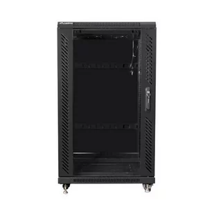 Lanberg Szafa Rack 19 22U 600x600 FF01-6622-12B stojąca - KONFIGURATOR WYPOSAŻENIA / CZAT NA ŻYWO FF01-6622-12B - Szafy rack - miniaturka - grafika 1