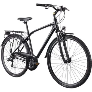 Rower trekkingowy INDIANA X-Road 1.0 M17 28 cali Czarny - Rowery - miniaturka - grafika 1