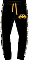 Spodnie i spodenki dla dziewczynek - Dziecięce spodnie dresowe dla chłopca Batman Czarne - miniaturka - grafika 1