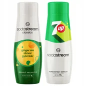 Syropy i koncentraty owocowe - 2x Syrop do Saturatora SODASTREAM Imbir Ginger ALE + 7UP Koncentrat do Wody - miniaturka - grafika 1