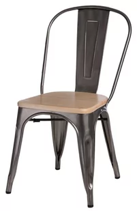 D2.Design design Krzesło Paris Wood metali. sosna natural 72660 - Krzesła - miniaturka - grafika 1