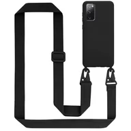 Etui i futerały do telefonów - Łańcuszek Etui Do Samsung Galaxy S20 FE Pokrowiec w LIQUID CZARNY Silicone TPU Obudowa Ochronny Cadorabo - miniaturka - grafika 1