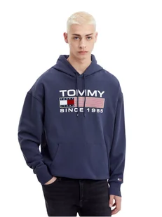 Tommy Hilfiger Bluza Męska Tjm Reg Athletic Logo Hoodie Granatowa Dm0Dm15009 C87 M - Bluzy męskie - miniaturka - grafika 1
