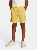Spodenki damskie - Tommy Hilfiger Szorty sportowe KB0KB09642 Żółty Regular Fit - miniaturka - grafika 1