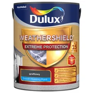 Farby zewnętrzne - Dulux Farba elewacyjna WEATHERSHIELD EXTREME grafitowy 5 l - miniaturka - grafika 1