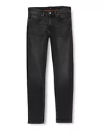 Spodnie męskie - BOSS Spodnie męskie jeansowe, Dark Grey27., 30W / 32L - miniaturka - grafika 1