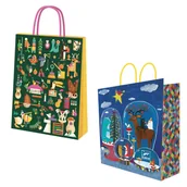 Zabawki interaktywne dla dzieci - Torba papierowa świąteczna duża 32x12x40cm DJ05912 - miniaturka - grafika 1