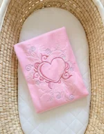 Koce i narzuty dla dzieci - Kocyk polarowy dla niemowląt - Chic jasnoróżowy - miniaturka - grafika 1