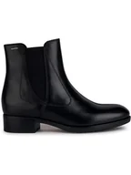 Botki damskie - Geox Skórzane sztyblety "Felicity" w kolorze czarnym - miniaturka - grafika 1