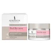 Kremy do twarzy - Afrodita, Peel Re-New Repair, Krem Na Noc Do Skóry Suchej, 50ml - miniaturka - grafika 1
