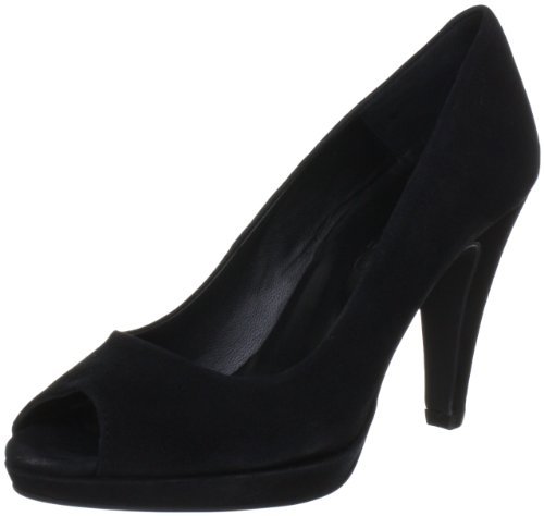 SELECTED FEMME Damskie czółenka Nina PEEP TOE HIGH HEEL, czarny - czarny Black - 39 eu