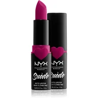 Szminki - NYX Professional Makeup Suède Matte Lipstick pomadka 3,5 g dla kobiet 12 Clinger - miniaturka - grafika 1