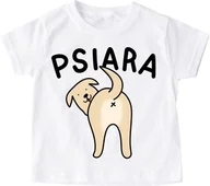 Koszulki dla dziewczynek - Koszulka dla dziewczynki lubiącej psy psiara - miniaturka - grafika 1