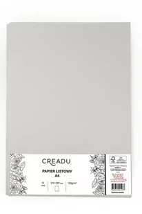 Papier listowy, A4, szary, Creadu - Scrapbooking - miniaturka - grafika 1