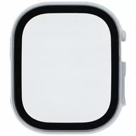 Akcesoria do smartwatchy - Bizon Etui Case+Glass do Apple Watch Ultra 49mm, srebrne - miniaturka - grafika 1