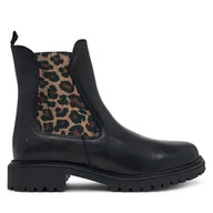 Botki damskie - Sztyblety Tamaris 1-25427-41 Czarny - miniaturka - grafika 1