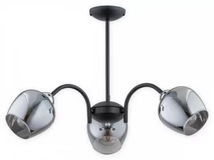 Lemir Katla żyrandol 3 pł. / czarny matowy + chrom + grafit O3063 W3 CZA + CH O3063 W3 CZA + CH - Lampy sufitowe - miniaturka - grafika 1