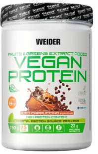 Białko Weider Vegan Protein 750 g Capuccino (8414192346877) - Odżywki białkowe - miniaturka - grafika 1