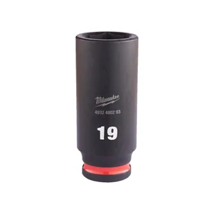 Milwaukee nasadka udarowa 19 mm 3/8" 6-kątna Shockwave długa metryczna 4932480293 - Klucze i nasadki - miniaturka - grafika 1