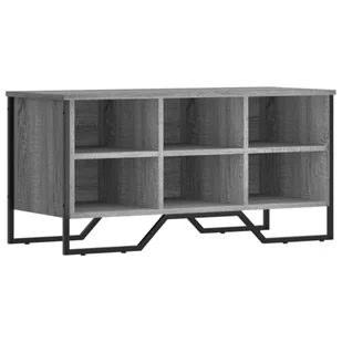 vidaXL Stojak na buty szary Sonoma 90x38x45,5 cm materiał drewnopochodny - Szafki na buty vidaXL Stojak na buty szary Sonoma 90x38x45,5 cm materiał drewnopochodny - Szafki na buty - miniaturka - grafika 1