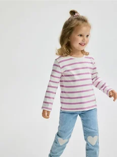 Reserved - Bluzka w paski - złamana biel - Bluzki dla niemowląt - miniaturka - grafika 1