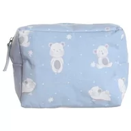 Etui na dokumenty i karty - Neceser Płótno Niedźwiedzie Baby 15x12x6 Niebieski i Różowy, Wielobarwny, Neceser - makijaż - podróż - etui - miniaturka - grafika 1