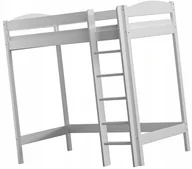 Łóżka dla dzieci i młodzieży - Łóżko Dziecięce Drewniane Antresola Stelaż Materac - miniaturka - grafika 1